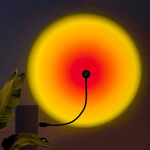 Lampe Coucher de Soleil – Projecteur LED Effet Sunset pour Chambre & Déco
