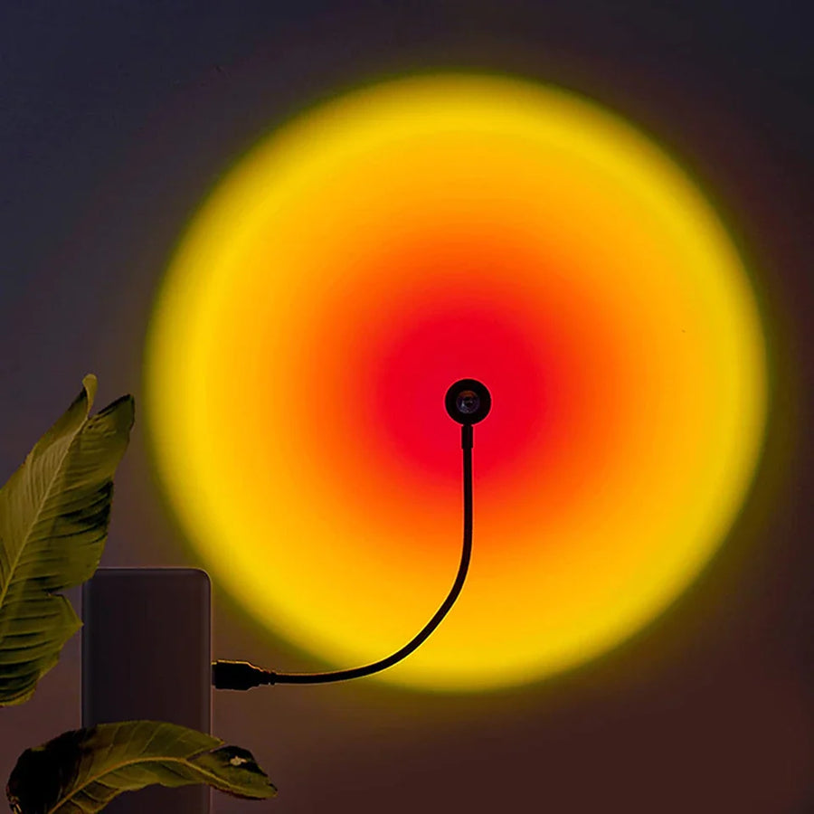 Lampe Coucher de Soleil – Projecteur LED Effet Sunset pour Chambre & Déco