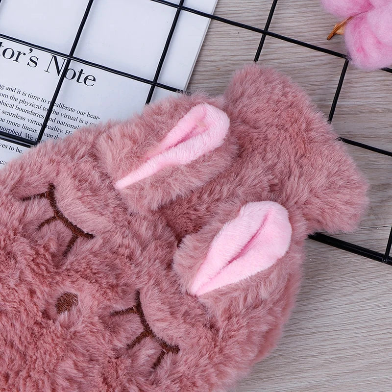 Bouillotte Lapin en Peluche – Petite Bouillotte Réutilisable Toute Douce