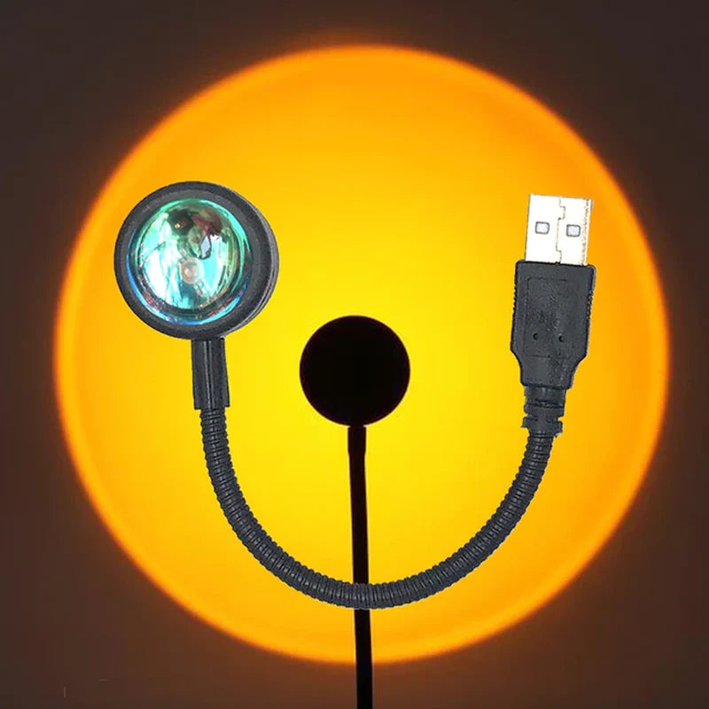 Lampe Coucher de Soleil – Projecteur LED Effet Sunset pour Chambre & Déco
