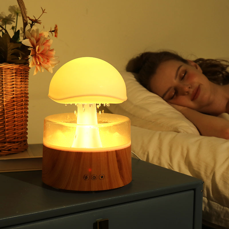 Humidificateur Nuage de Pluie – Diffuseur d'Huiles Essentielles & Veilleuse Apaisante