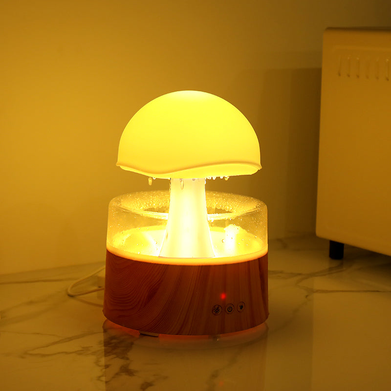 Humidificateur Nuage de Pluie – Diffuseur d'Huiles Essentielles & Veilleuse Apaisante