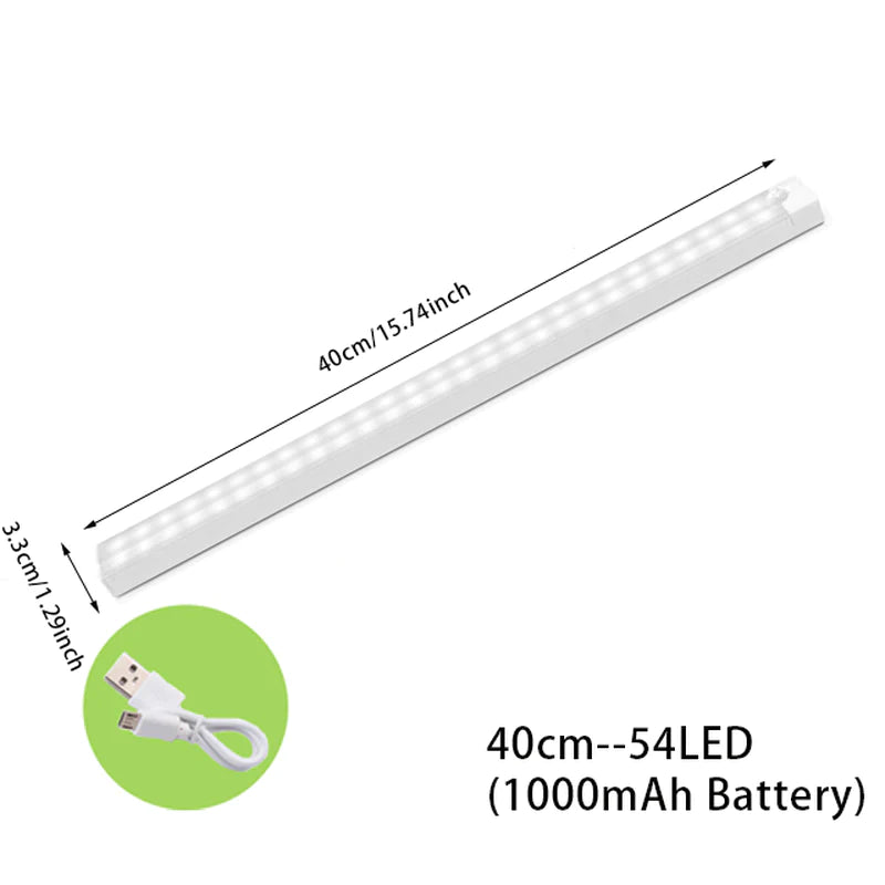 Veilleuse LED à Détecteur de Mouvement – Réglette Magnétique Sans Fil pour Chambre, Couloir & Escalier