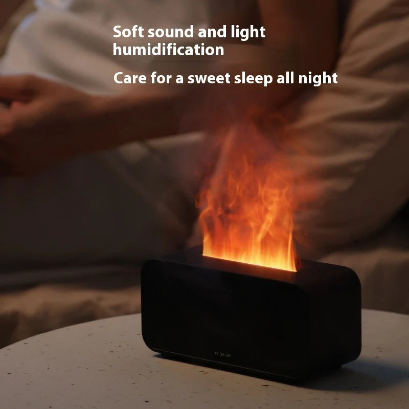 Diffuseur Effet Flamme – Humidificateur & Diffuseur d'Huiles Essentielles Silencieux