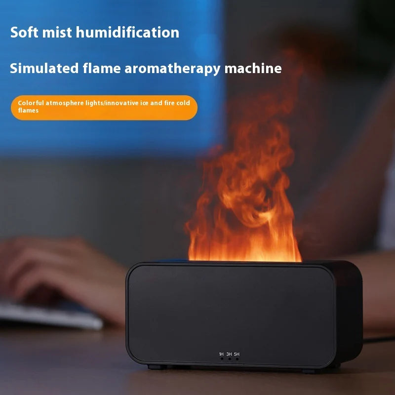 Diffuseur Effet Flamme – Humidificateur & Diffuseur d'Huiles Essentielles Silencieux