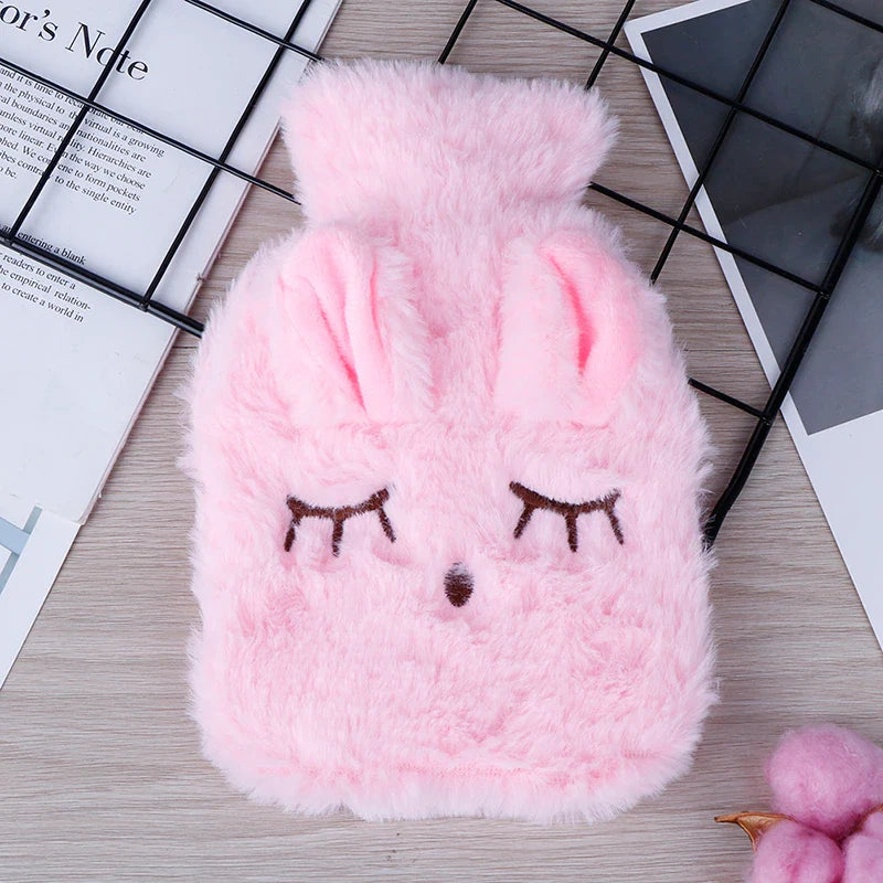 Bouillotte Lapin en Peluche – Petite Bouillotte Réutilisable Toute Douce