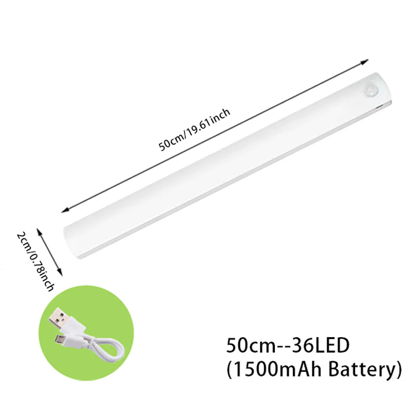 Veilleuse LED à Détecteur de Mouvement – Réglette Magnétique Sans Fil pour Chambre, Couloir & Escalier