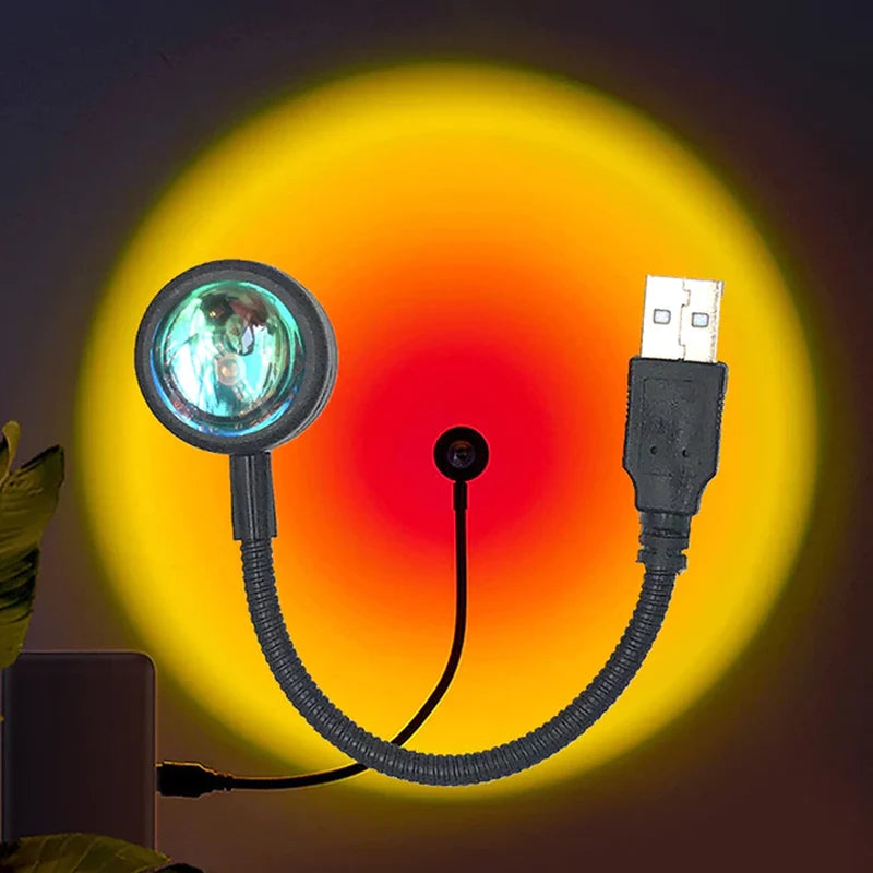 Lampe Coucher de Soleil – Projecteur LED Effet Sunset pour Chambre & Déco