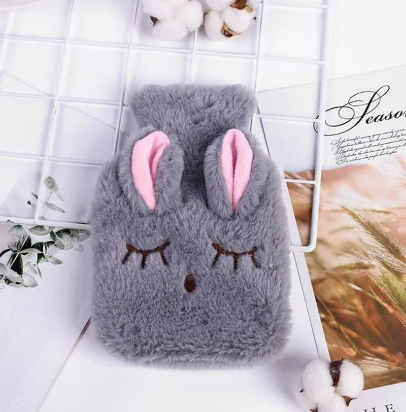 Bouillotte Lapin en Peluche – Petite Bouillotte Réutilisable Toute Douce