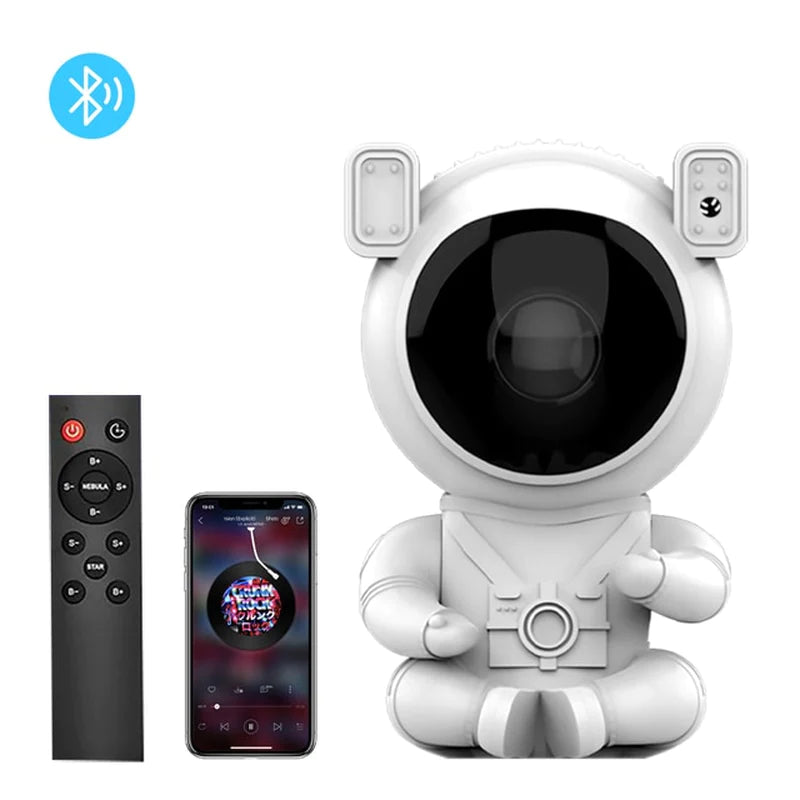 Projecteur Ciel Étoilé Astronaute – Veilleuse Galaxie & Nébuleuse avec Télécommande