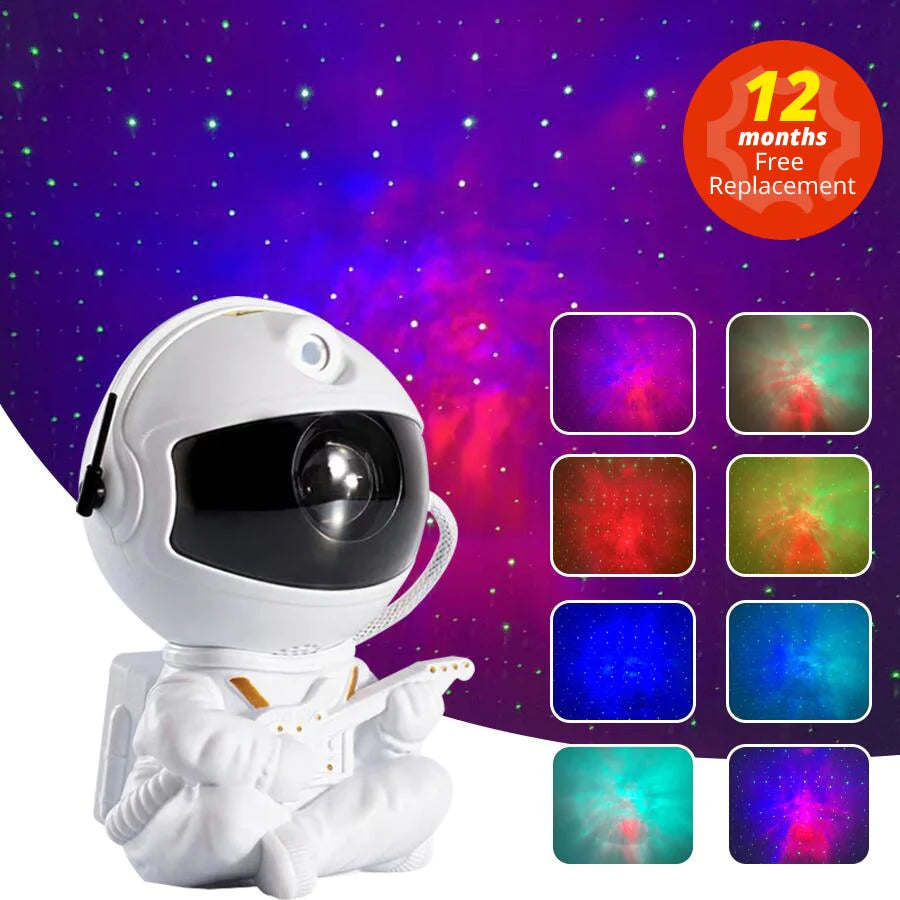 Projecteur Ciel Étoilé Astronaute – Veilleuse Galaxie & Nébuleuse avec Télécommande